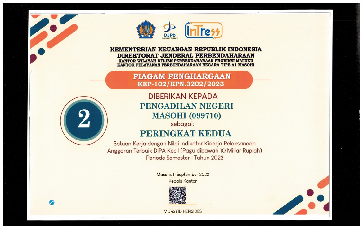PIAGAM PENGHARGAAN NILAI IKPA SMT 1 TA  2023 fix