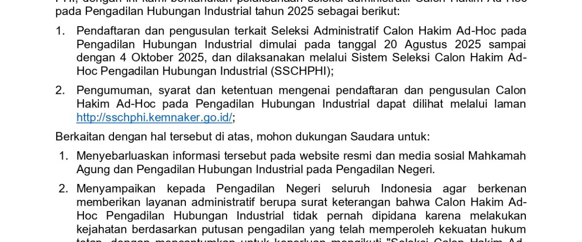 PELAKSANAAN SELEKSI CALON HAKIM AD HOC 2025 1200x500