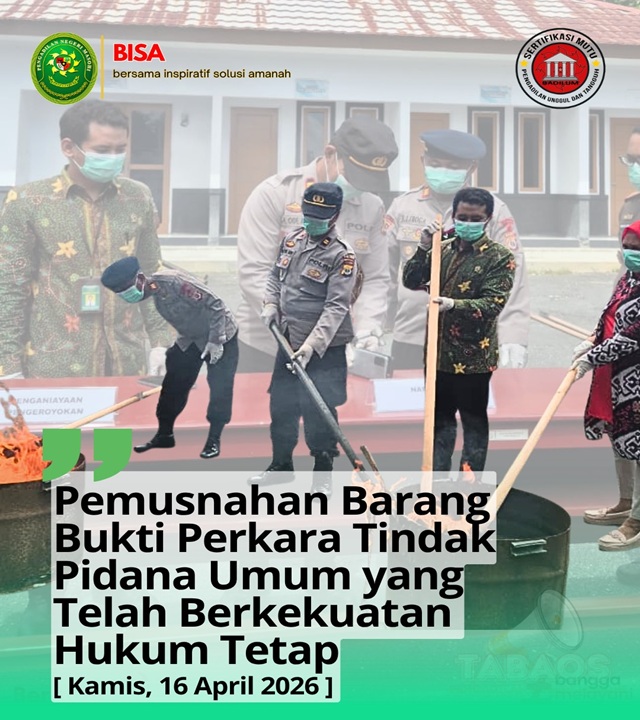 PEMUSNAHAN BARANG BUKTI 16042026 1