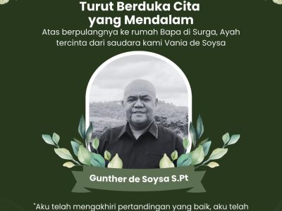MENINGGALNYA AYAH DARI VANIA DE SOYSA